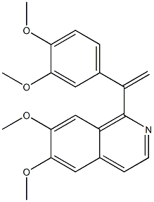 1-[1-(3,4-dimethoxyphenyl)vinyl]-6,7-dimethoxyisoquinoline Structure