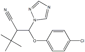 2-[(4-chlorophenoxy)(1H-1,2,4-triazol-1-yl)methyl]-3,3-dimethylbutanenitrile Structure