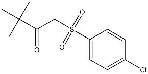 1-[(4-chlorophenyl)sulfonyl]-3,3-dimethyl-2-butanone 구조식 이미지