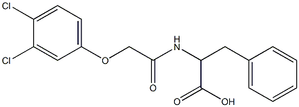 2-{[2-(3,4-dichlorophenoxy)acetyl]amino}-3-phenylpropanoic acid 구조식 이미지