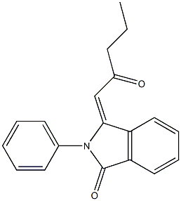 3-[(E)-2-oxopentylidene]-2-phenyl-1-isoindolinone 구조식 이미지