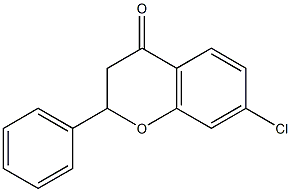 7-chloro-2-phenylchroman-4-one Structure