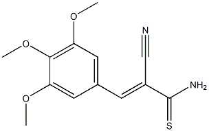 2-cyano-3-(3,4,5-trimethoxyphenyl)prop-2-enethioamide 구조식 이미지