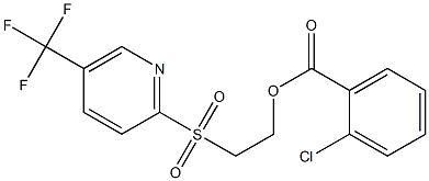 2-{[5-(trifluoromethyl)-2-pyridyl]sulfonyl}ethyl 2-chlorobenzoate 구조식 이미지