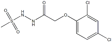 N'-[2-(2,4-dichlorophenoxy)acetyl]methanesulfonohydrazide 구조식 이미지