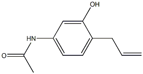 N1-(4-allyl-3-hydroxyphenyl)acetamide 구조식 이미지