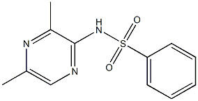 N1-(3,5-dimethylpyrazin-2-yl)benzene-1-sulfonamide 구조식 이미지