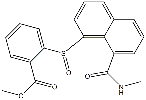 methyl 2-({8-[(methylamino)carbonyl]-1-naphthyl}sulfinyl)benzoate Structure