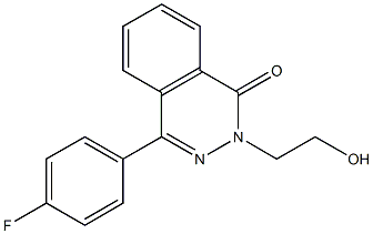 4-(4-fluorophenyl)-2-(2-hydroxyethyl)-1,2-dihydrophthalazin-1-one 구조식 이미지