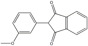 2-(3-methoxyphenyl)indane-1,3-dione 구조식 이미지