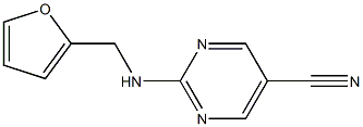 2-[(2-furylmethyl)amino]-5-pyrimidinecarbonitrile 구조식 이미지