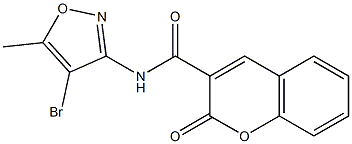 N3-(4-bromo-5-methylisoxazol-3-yl)-2-oxo-2H-chromene-3-carboxamide 구조식 이미지