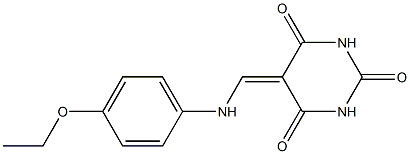 5-[(4-ethoxyanilino)methylene]-2,4,6(1H,3H,5H)-pyrimidinetrione 구조식 이미지