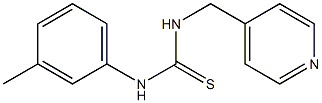 N-(3-methylphenyl)-N'-(4-pyridylmethyl)thiourea 구조식 이미지