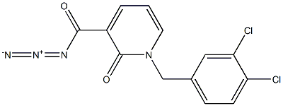 3-(azidocarbonyl)-1-(3,4-dichlorobenzyl)-2(1H)-pyridinone Structure