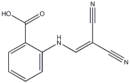 2-[(2,2-dicyanovinyl)amino]benzenecarboxylic acid 구조식 이미지