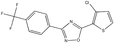 5-(3-chloro-2-thienyl)-3-[4-(trifluoromethyl)phenyl]-1,2,4-oxadiazole Structure