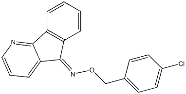 5H-indeno[1,2-b]pyridin-5-one O-(4-chlorobenzyl)oxime Structure