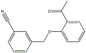 3-[(2-acetylphenoxy)methyl]benzonitrile Structure