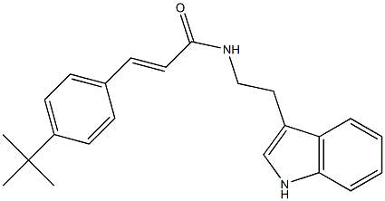 (E)-3-[4-(tert-butyl)phenyl]-N-[2-(1H-indol-3-yl)ethyl]-2-propenamide Structure