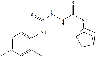 N1-bicyclo[2.2.1]hept-2-yl-N2-(2,4-dimethylphenyl)hydrazine-1,2-dicarbothioamide 구조식 이미지