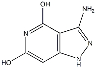 3-amino-1H-pyrazolo[4,3-c]pyridine-4,6-diol 구조식 이미지