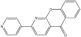 2-(4-pyridinyl)-5H-chromeno[2,3-b]pyridin-5-one Structure