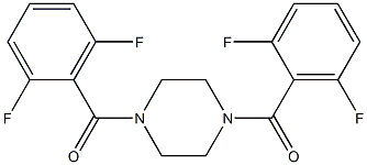 [4-(2,6-difluorobenzoyl)piperazino](2,6-difluorophenyl)methanone 구조식 이미지