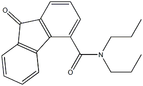 N4,N4-dipropyl-9-oxo-9H-fluorene-4-carboxamide 구조식 이미지