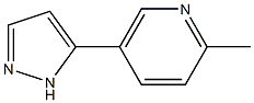 2-methyl-5-(1H-pyrazol-5-yl)pyridine Structure