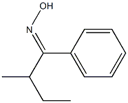 2-methyl-1-phenylbutan-1-one oxime Structure