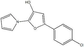 5-(4-chlorophenyl)-2-(1H-pyrrol-1-yl)-3-furanol Structure