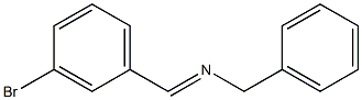 N-benzyl-N-(3-bromobenzylidene)amine 구조식 이미지