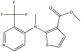 methyl 2-{methyl[3-(trifluoromethyl)-4-pyridinyl]amino}-3-thiophenecarboxylate Structure