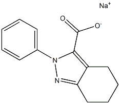 sodium 2-phenyl-4,5,6,7-tetrahydro-2H-indazole-3-carboxylate 구조식 이미지