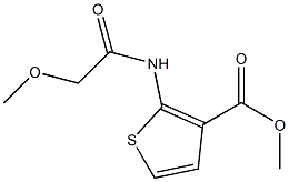 methyl 2-[(2-methoxyacetyl)amino]thiophene-3-carboxylate 구조식 이미지