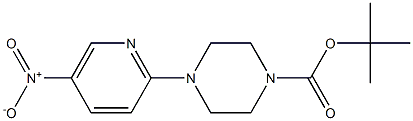 tert-butyl 4-(5-nitro-2-pyridinyl)tetrahydro-1(2H)-pyrazinecarboxylate 구조식 이미지