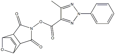 3,5-dioxo-10-oxa-4-azatricyclo[5.2.1.0~2,6~]dec-8-en-4-yl 5-methyl-2-phenyl-2H-1,2,3-triazole-4-carboxylate Structure