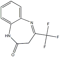4-(trifluoromethyl)-2,3-dihydro-1H-1,5-benzodiazepin-2-one Structure