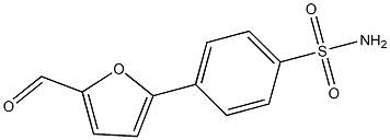 4-(5-formyl-2-furyl)benzenesulfonamide 구조식 이미지