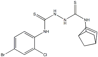 N1-bicyclo[2.2.1]hept-5-en-2-yl-N2-(4-bromo-2-chlorophenyl)hydrazine-1,2-di carbothioamide 구조식 이미지