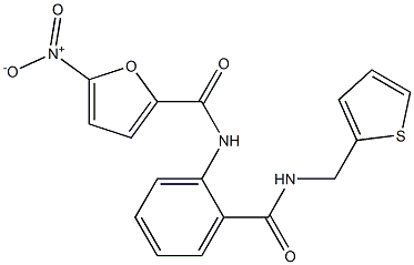 N2-(2-{[(2-thienylmethyl)amino]carbonyl}phenyl)-5-nitro-2-furamide Structure