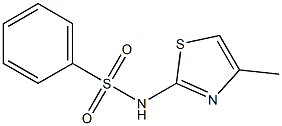 N1-(4-methyl-1,3-thiazol-2-yl)benzene-1-sulfonamide Structure