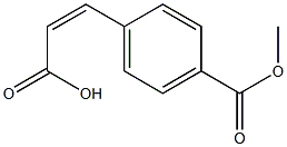 (Z)-3-[4-(methoxycarbonyl)phenyl]-2-propenoic acid Structure