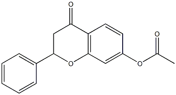 4-oxo-2-phenyl-3,4-dihydro-2H-chromen-7-yl acetate 구조식 이미지