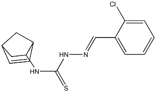 N1-bicyclo[2.2.1]hept-5-en-2-yl-2-(2-chlorobenzylidene)hydrazine-1-carbothioamide Structure