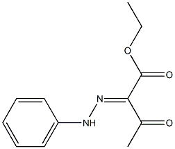 ethyl 3-oxo-2-(2-phenylhydrazono)butanoate 구조식 이미지