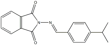 2-[(4-isopropylbenzylidene)amino]isoindoline-1,3-dione Structure