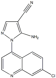 5-amino-1-(7-chloro-4-quinolyl)-1H-pyrazole-4-carbonitrile Structure