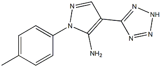 1-(4-methylphenyl)-4-(2H-1,2,3,4-tetraazol-5-yl)-1H-pyrazol-5-amine Structure